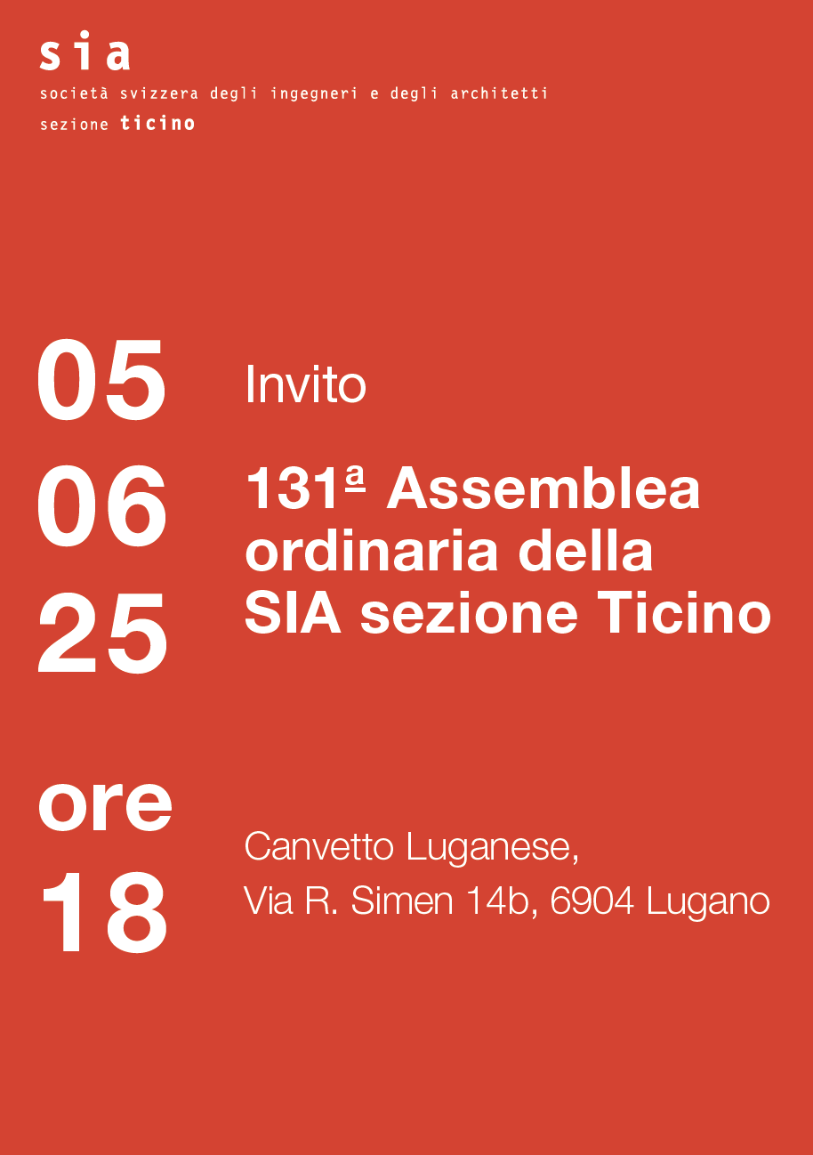 131 Assemblea Ordinaria Sia Sezione Ticino